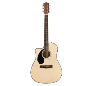 Fender CD 60 SCE Natural Left handed Walnut Fingerboard Semi Acoustic Guitar